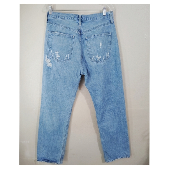 AGOLDE 90's Mid Rise Loose Fit in Fall Out Denim Jeans Size 28 - Picture 3 of 5
